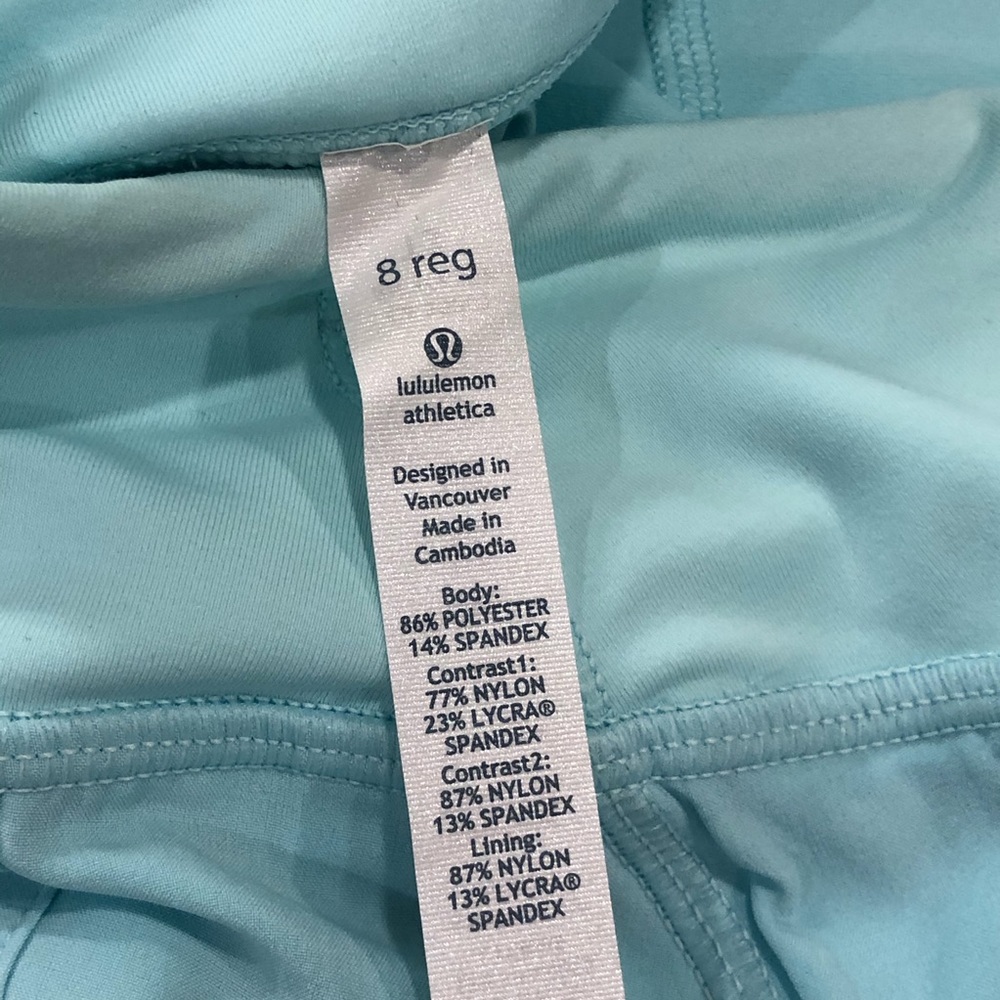 Lululemon 8 Pace Setter Skirt Aquamarine RARE - Picture 13 of 16